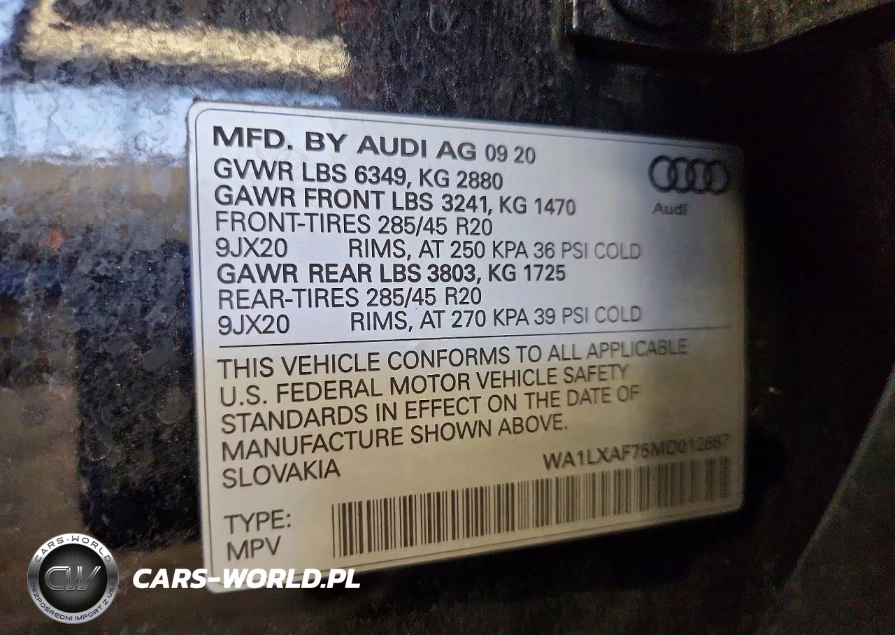 2021 Audi Q7 Premium Plus VIN:WA1LXAF75MD012687 - 13