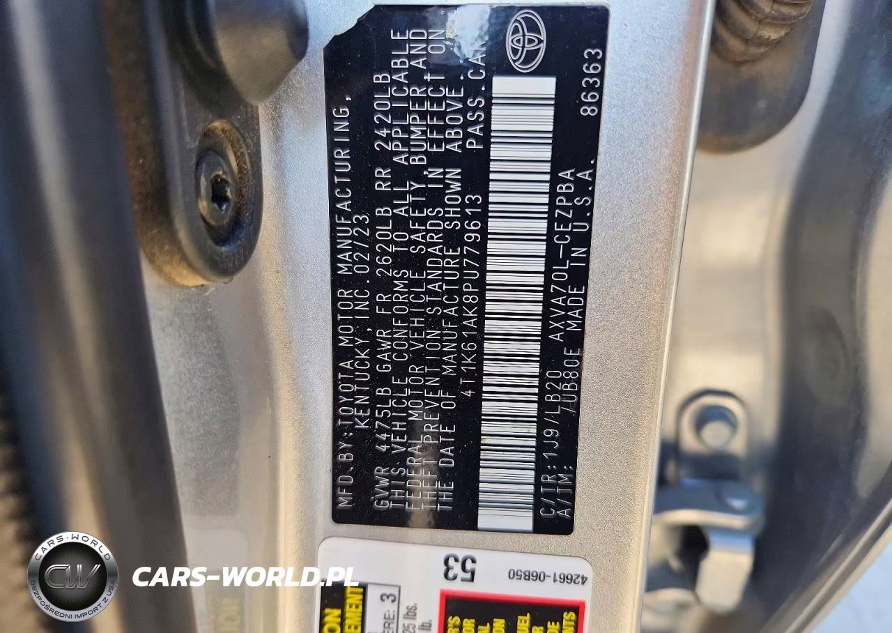 2023 Toyota Camry Xse VIN:4T1K61AK8PU779613 - 12