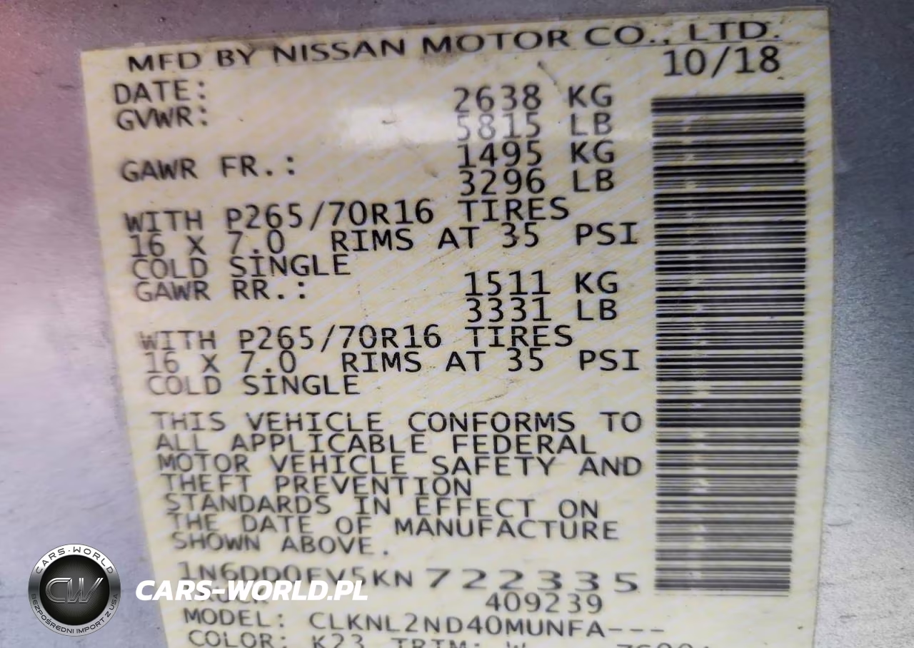 2019 Nissan Frontier Sv VIN:1N6DD0EV5KN722335 - 12