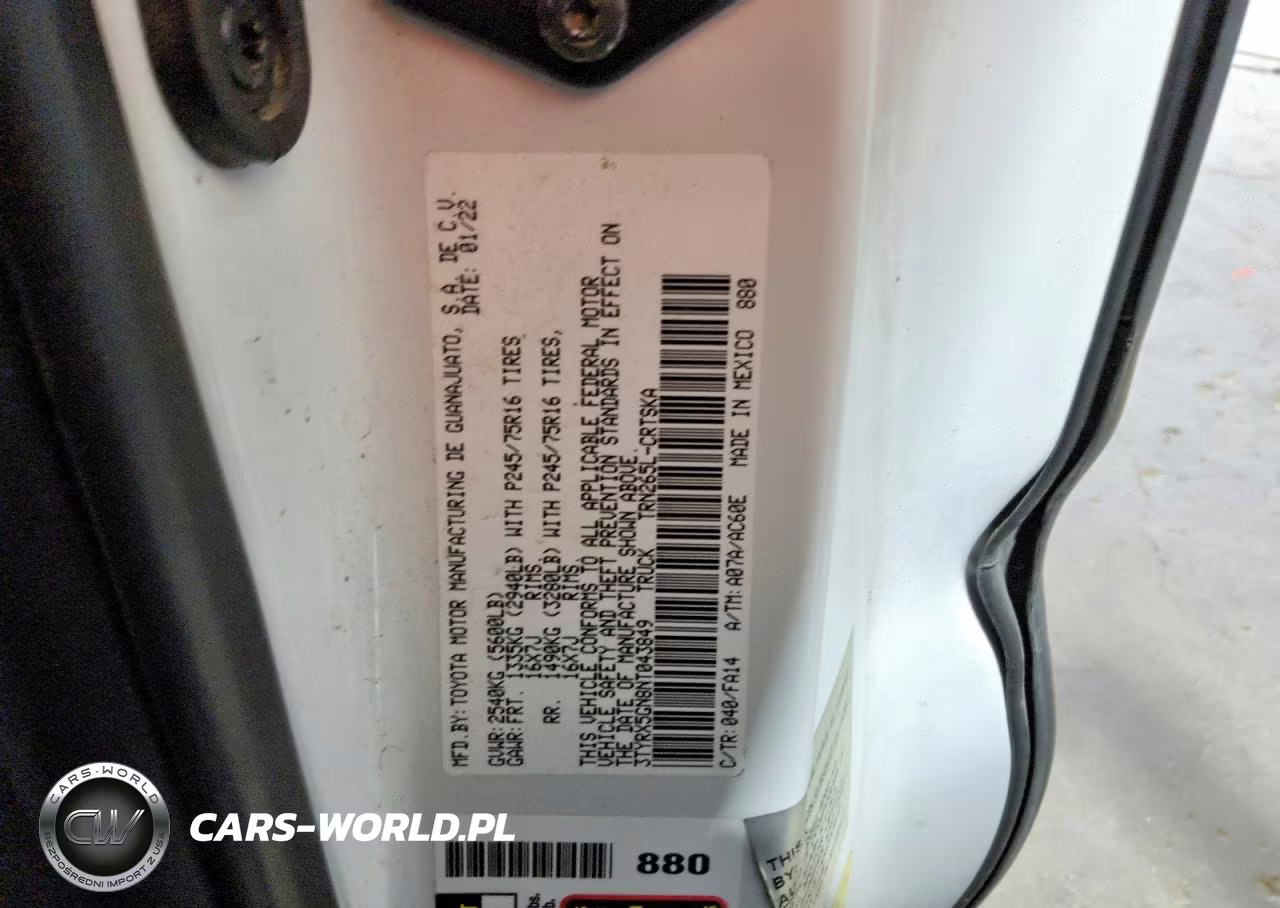2022 Toyota Tacoma Sr VIN:3TYRX5GN8NT043849 - 12