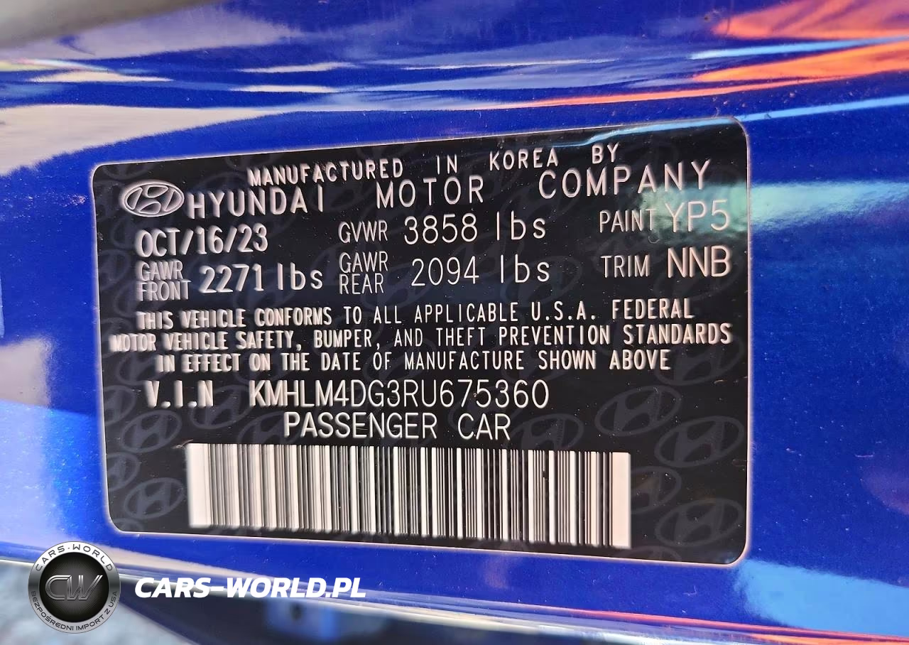 2024 Hyundai Elantra Sel VIN:KMHLM4DG3RU675360 - 12