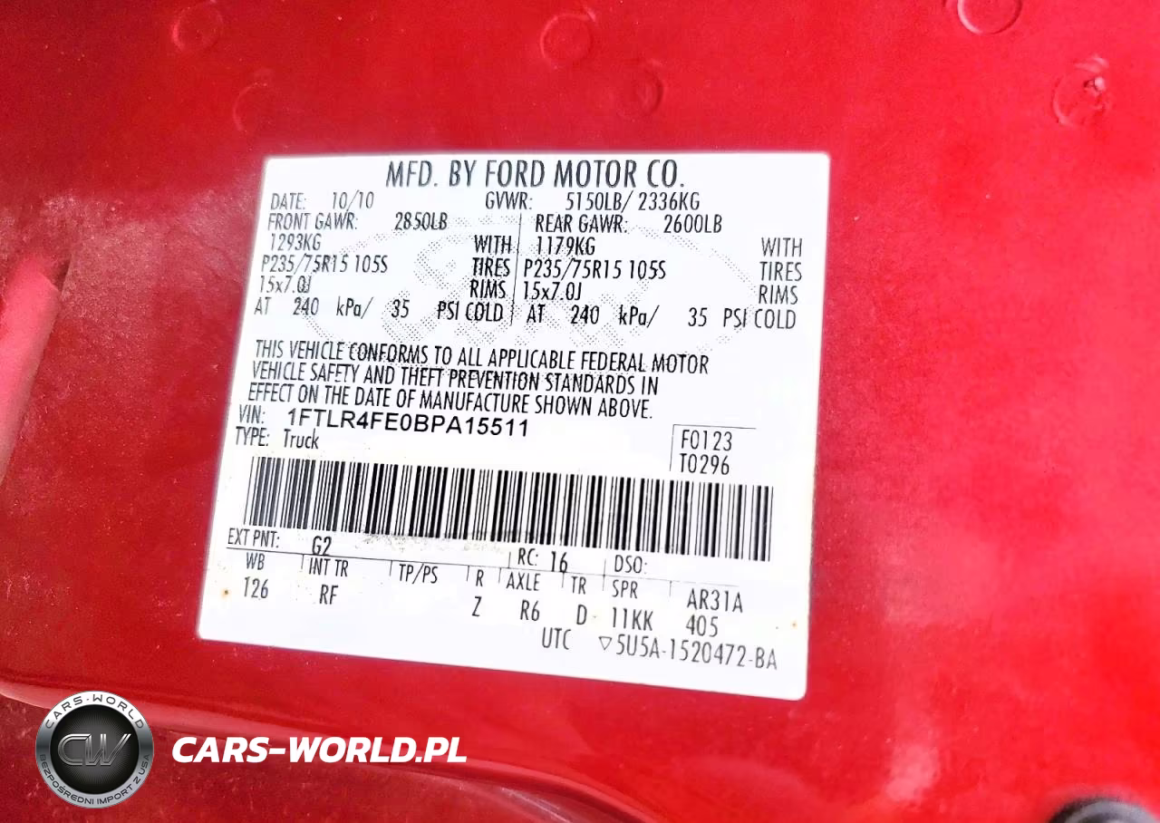 2011 Ford Ranger Super Cab VIN:1FTLR4FE0BPA15511 - 12