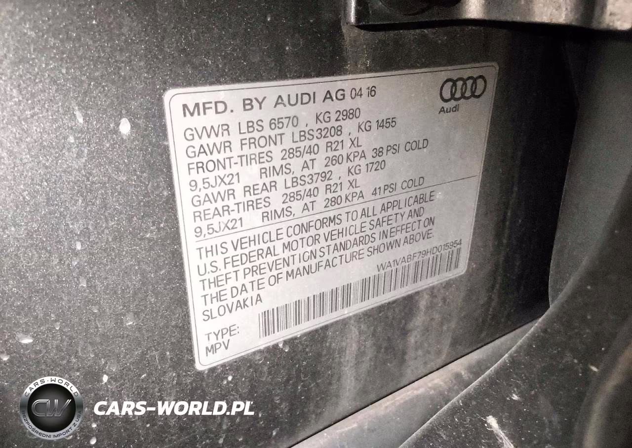 2017 Audi Q7 Prestige VIN:WA1VABF79HD015954 - 13