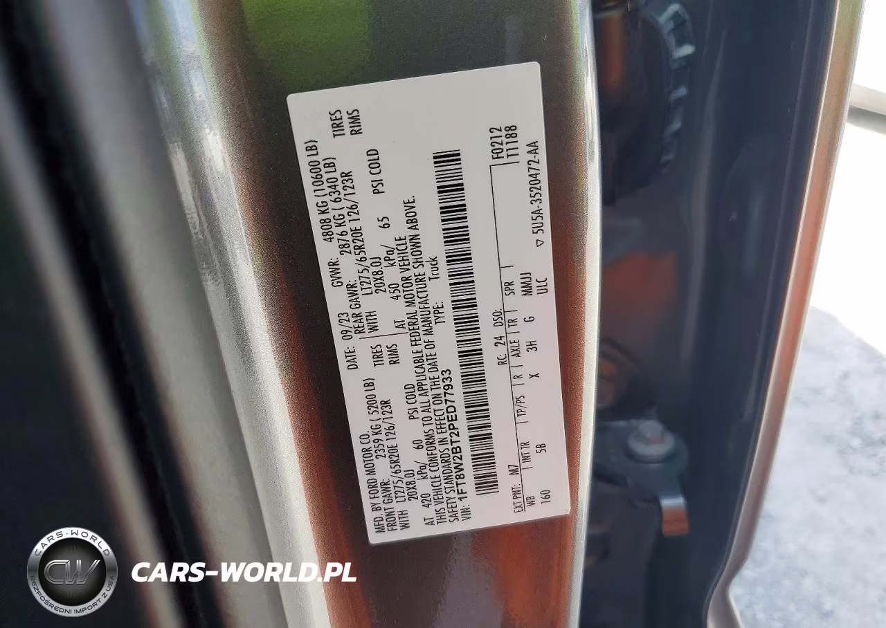 2023 Ford F250 Super Duty VIN:1FT8W2BT2PED77933 - 13