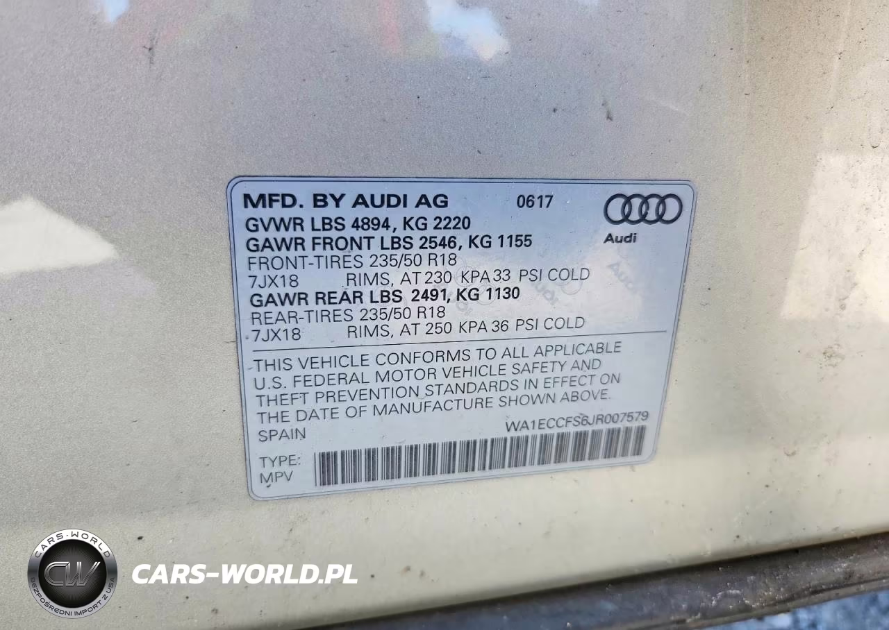 2018 Audi Q3 Premium VIN:WA1ECCFS6JR007579 - 13