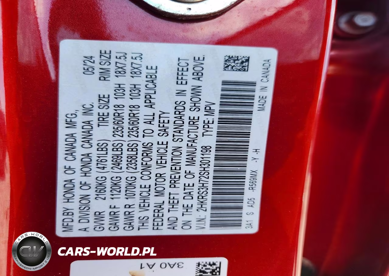 2025 Honda Cr-V Exl VIN:2HKRS3H72SH301198 - 13