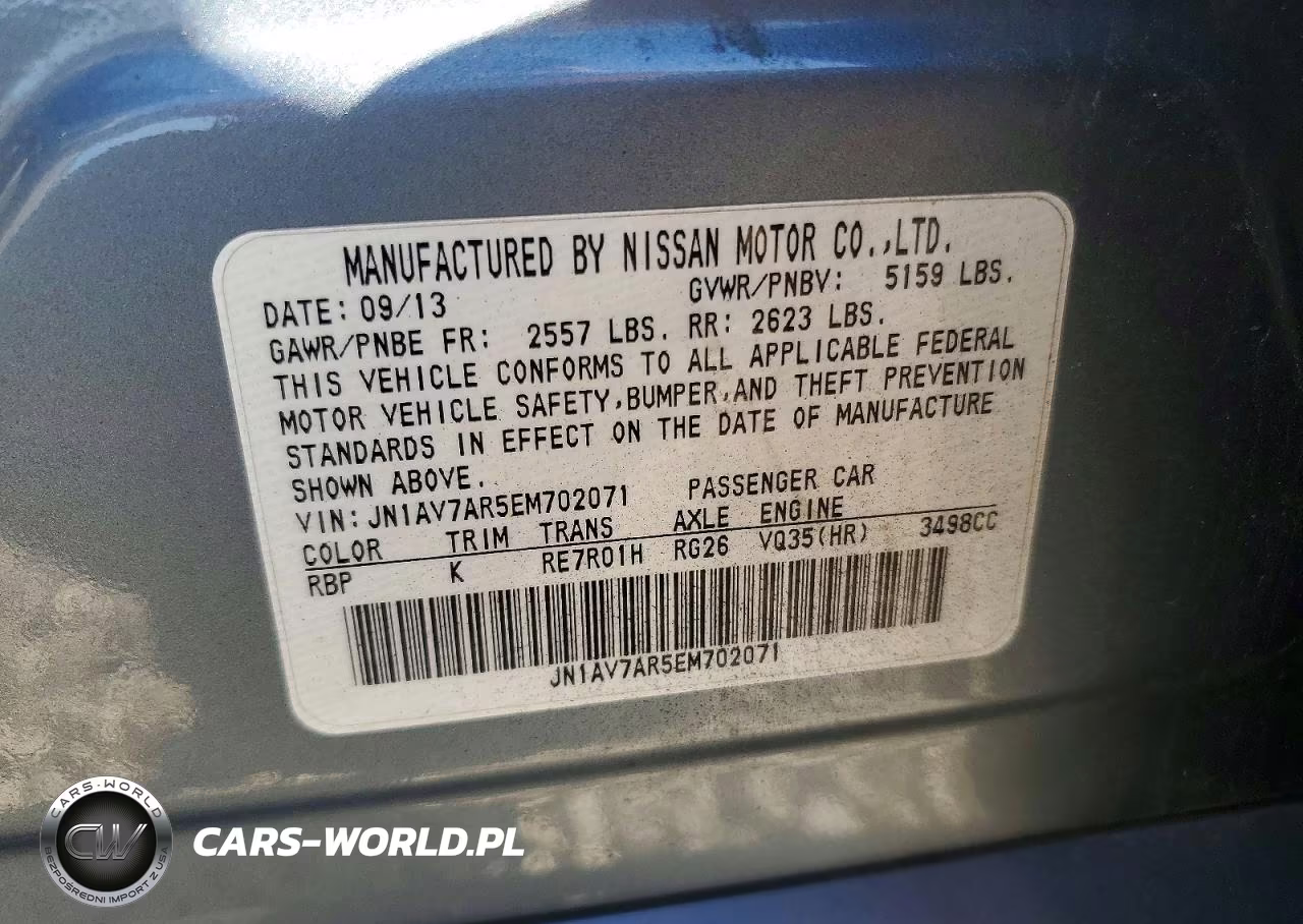2014 Infiniti Q50 Hybrid Premium VIN:JN1AV7AR5EM702071 - 12
