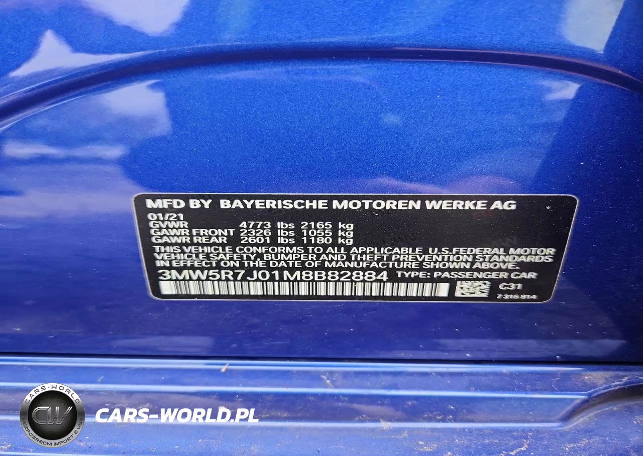2021 BMW 330Xi VIN:3MW5R7J01M8B82884 - 13
