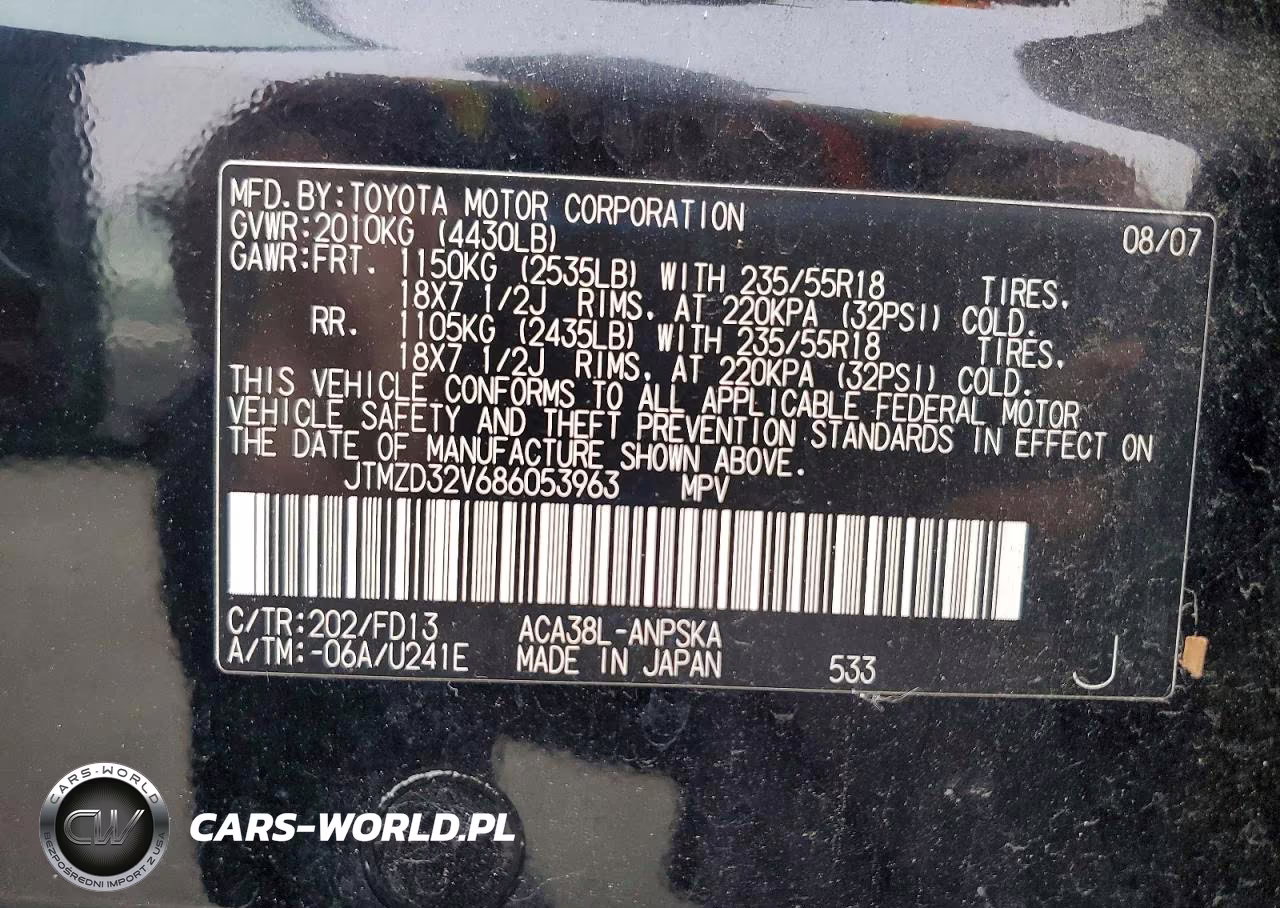 2008 Toyota Rav4 Sport VIN:JTMZD32V686053963 - 13