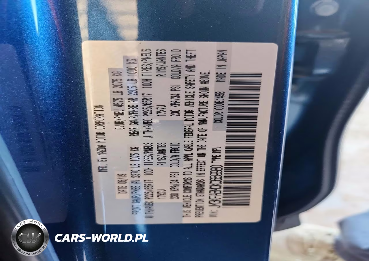 2019 Mazda Cx-5 Sport VIN:JM3KFABM0K0659980 - 14
