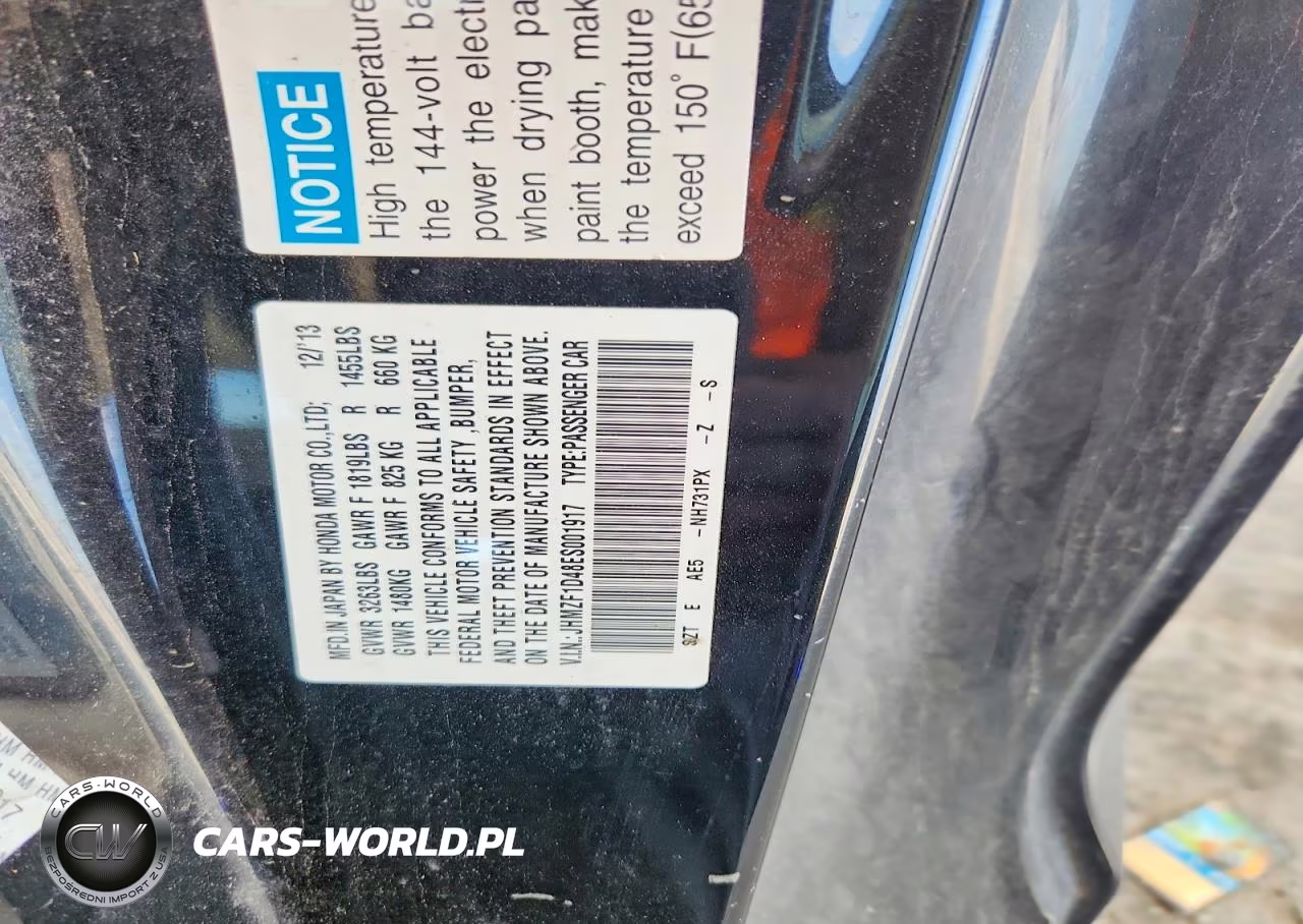 2014 Honda Cr-Z VIN:JHMZF1D48ES001917 - 13