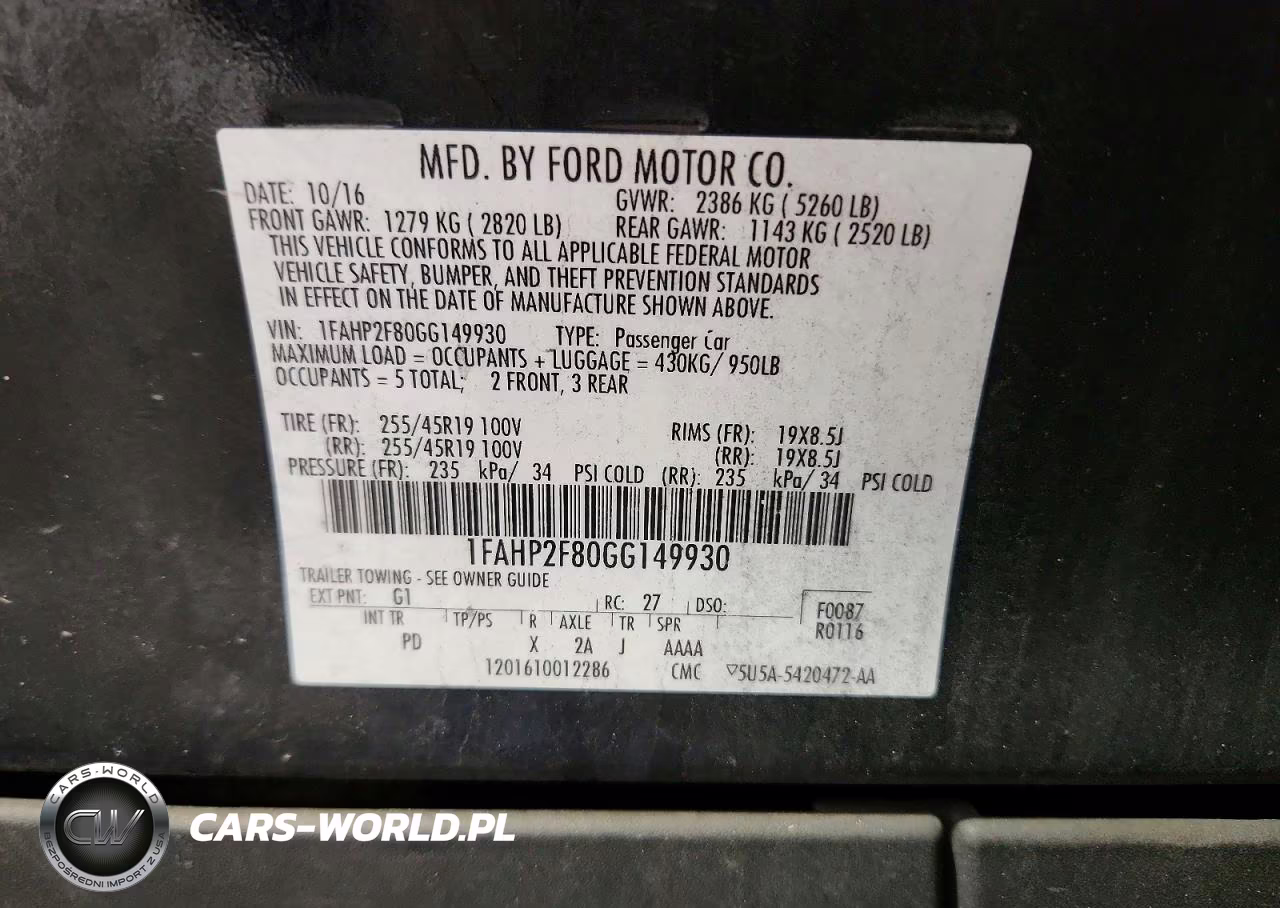 2016 Ford Taurus Limited VIN:1FAHP2F80GG149930 - 12