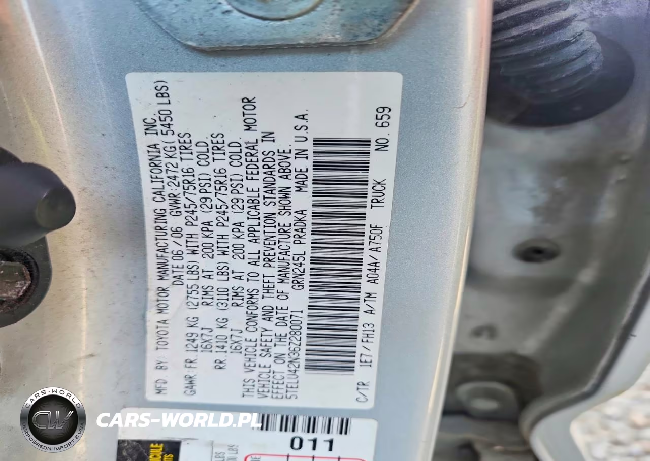 2006 Toyota Tacoma V6 VIN:5TELU42N36Z280071 - 12