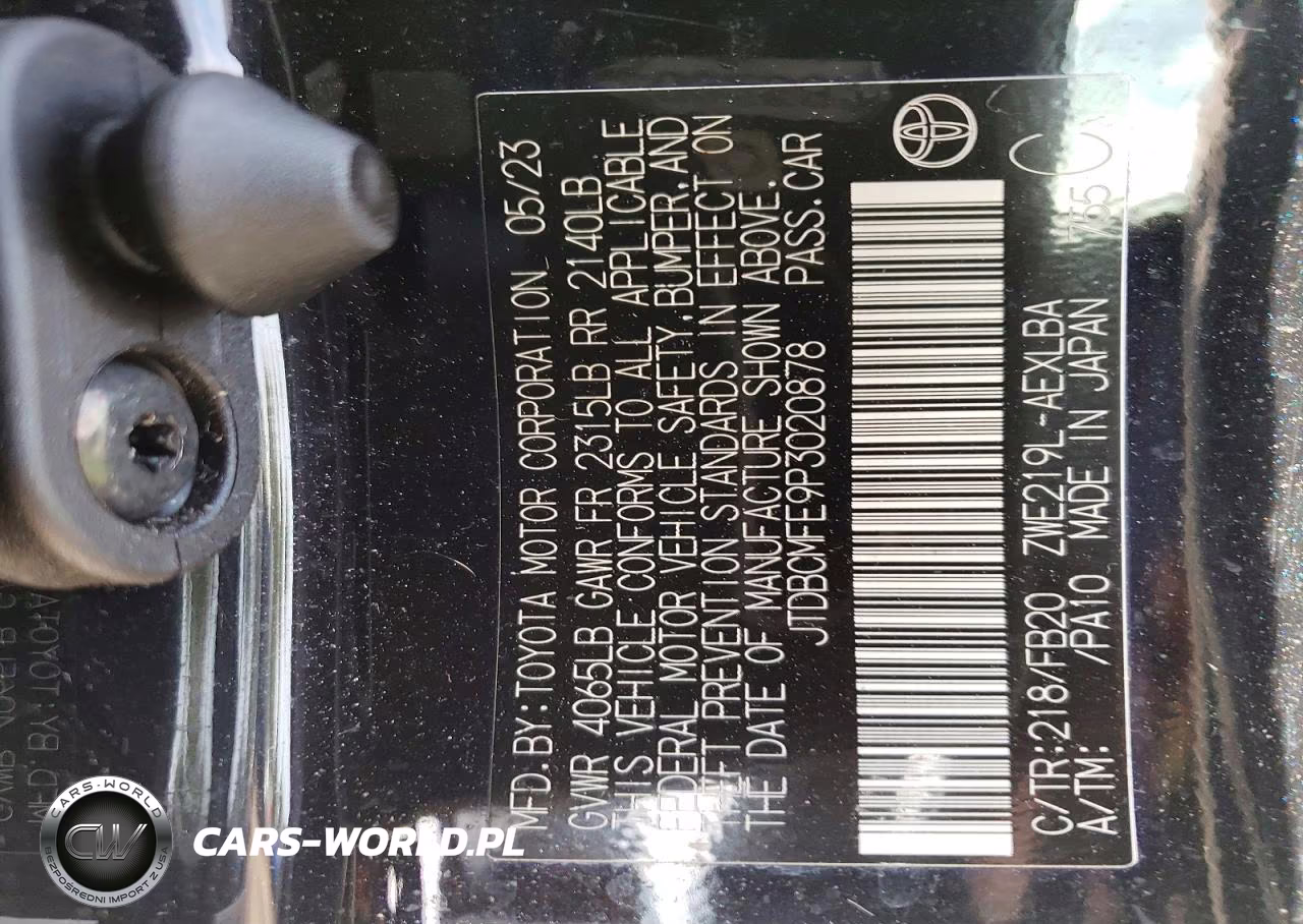 2023 Toyota Corolla Hybrid Le VIN:JTDBCMFE9P3020878 - 12