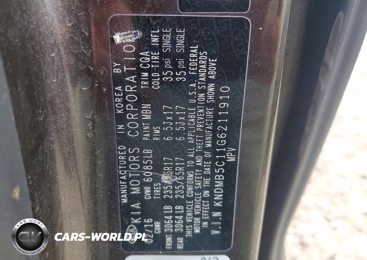 2016 Kia Sedona Lx VIN:KNDMB5C11G6211910 - 13
