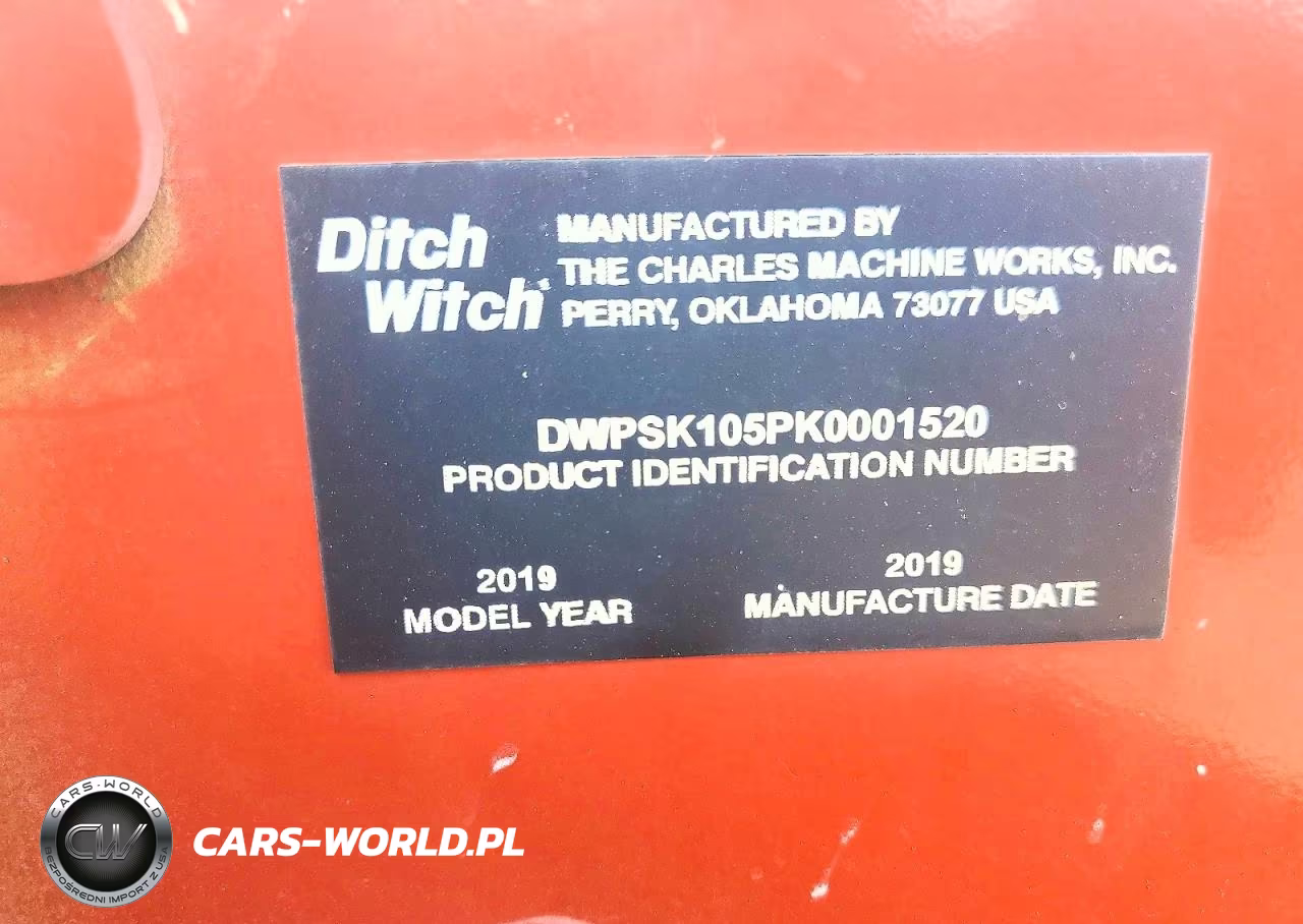 2019 Ditch Witch Sk1050 Compact Utility Loader VIN:DWPSK105PK0001520 - 10