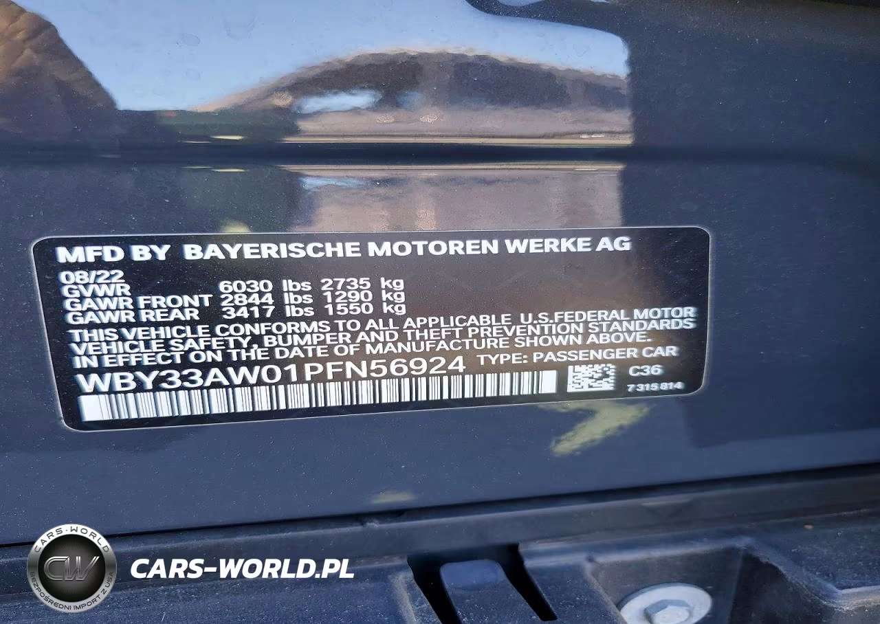 2023 BMW I4 M50 VIN:WBY33AW01PFN56924 - 13