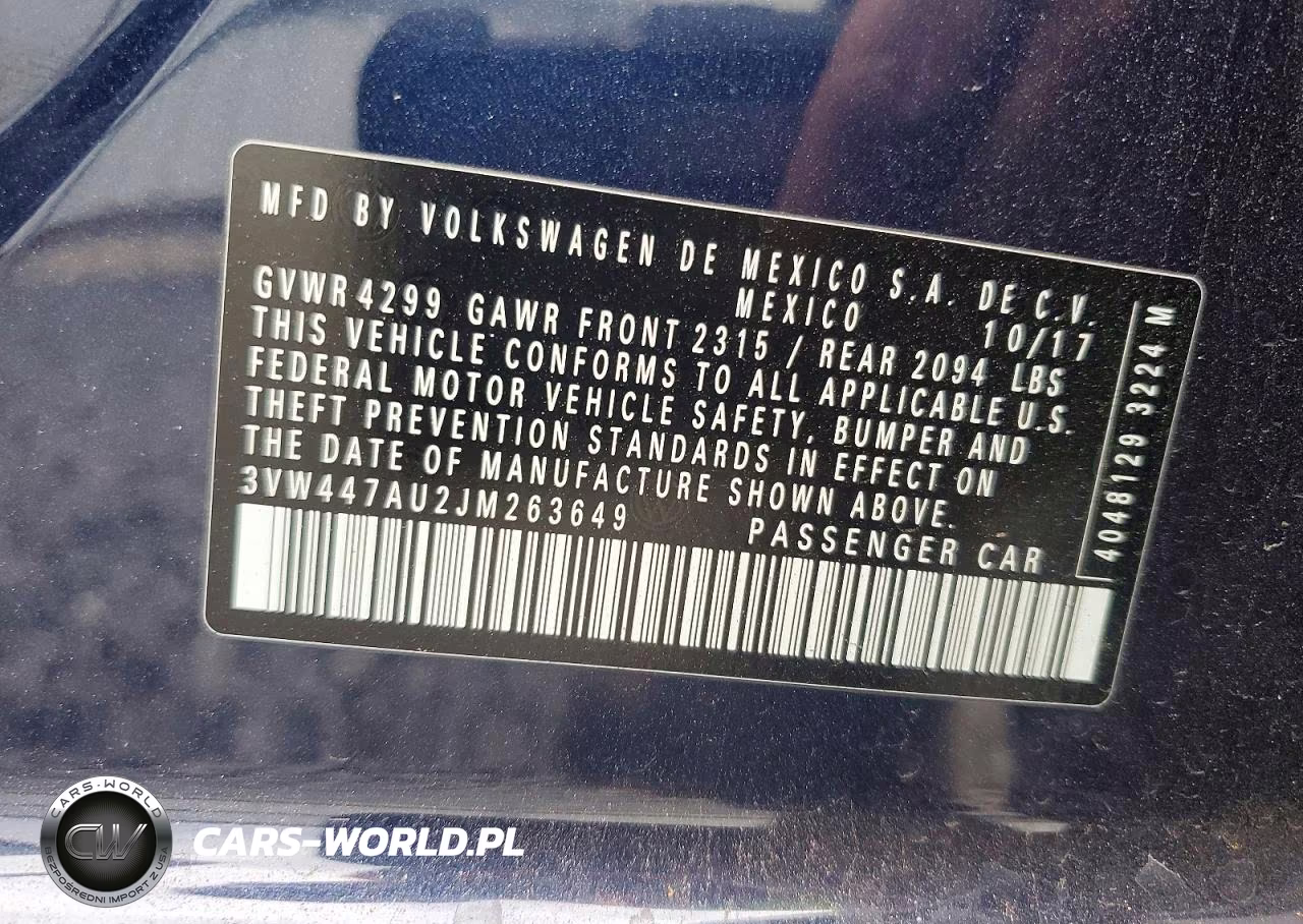 2018 Volkswagen Gti S-Se VIN:3VW447AU2JM263649 - 13