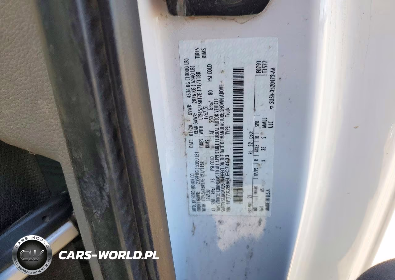 2020 Ford F250 Super Duty VIN:1FT7X2B65LEC74633 - 12