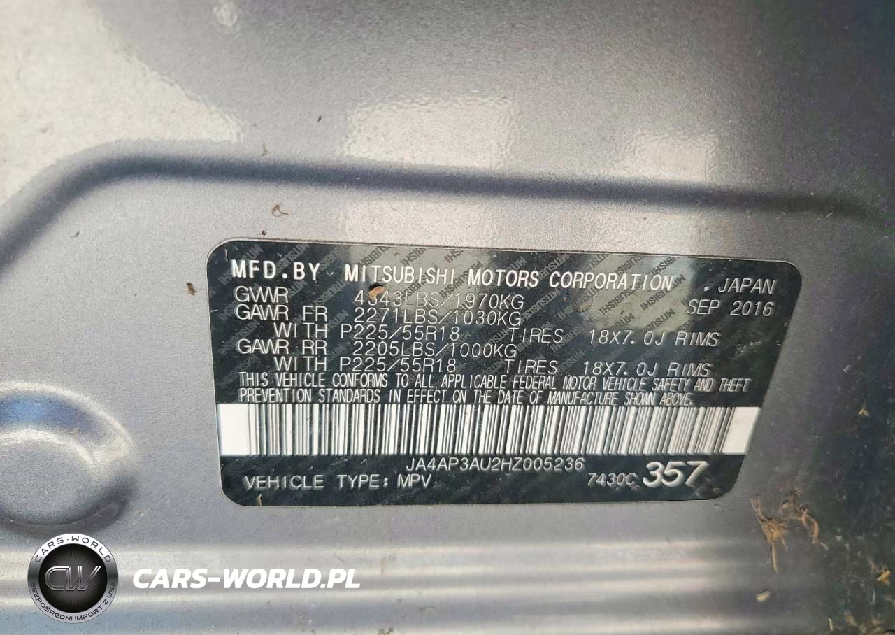 2017 Mitsubishi Outlander Sport Es VIN:JA4AP3AU2HZ005236 - 14