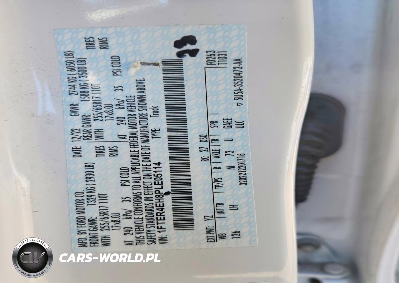 2023 Ford Ranger Xl VIN:1FTER4EH8PLE05114 - 12