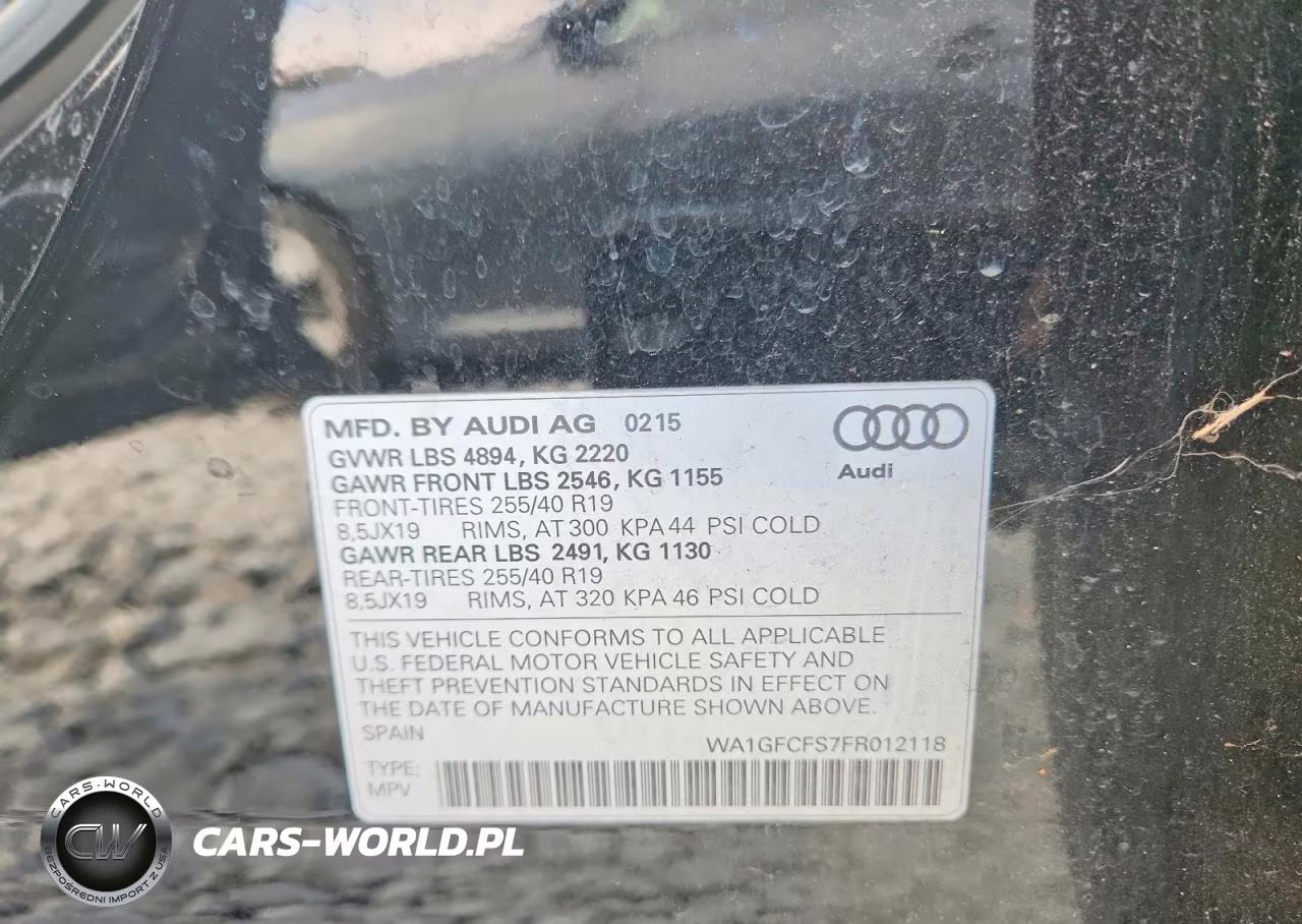2015 Audi Q3 Prestige VIN:WA1GFCFS7FR012118 - 13