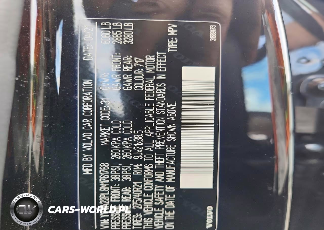 2021 Volvo Xc90 T6 Inscription VIN:YV4A22PL8M1761768 - 14