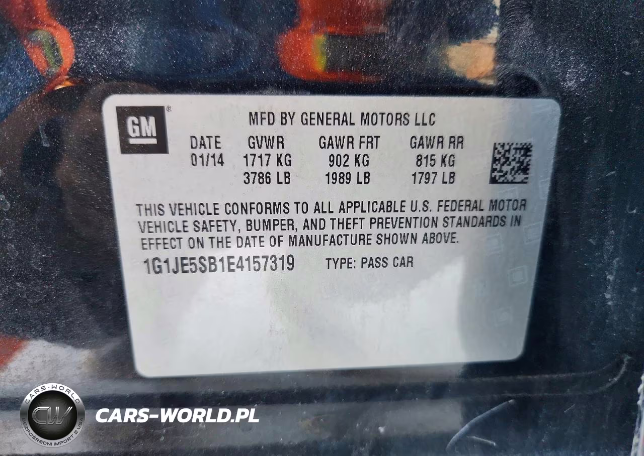 2014 Chevrolet Sonic Ltz VIN:1G1JE5SB1E4157319 - 12