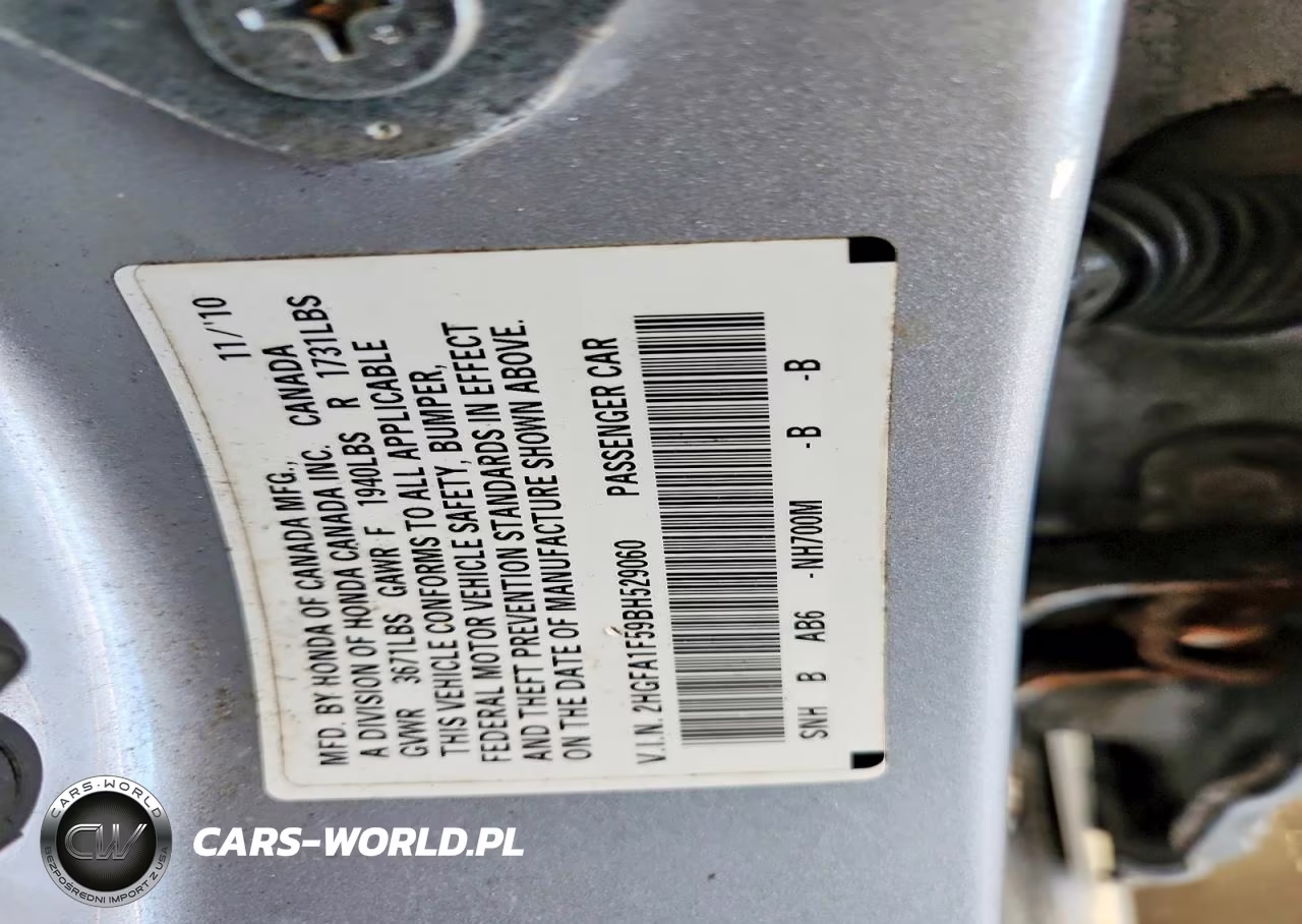 2011 Honda Civic Lx VIN:2HGFA1F59BH529060 - 12