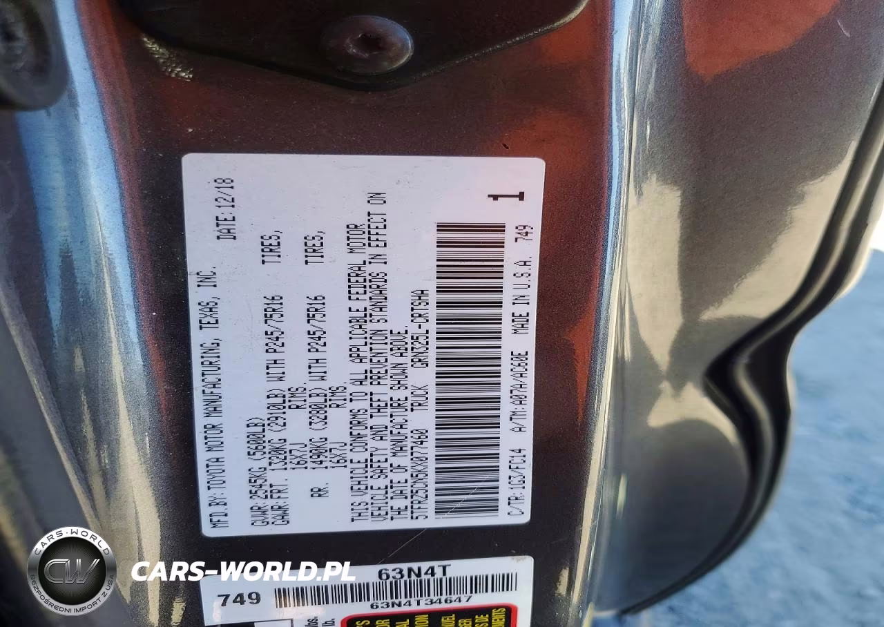 2019 Toyota Tacoma Access Cab VIN:5TFRZ5CN5KX077460 - 12
