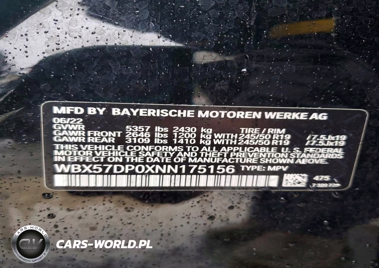 2022 BMW X3 xDrive30I VIN:WBX57DP0XNN175156 - 14