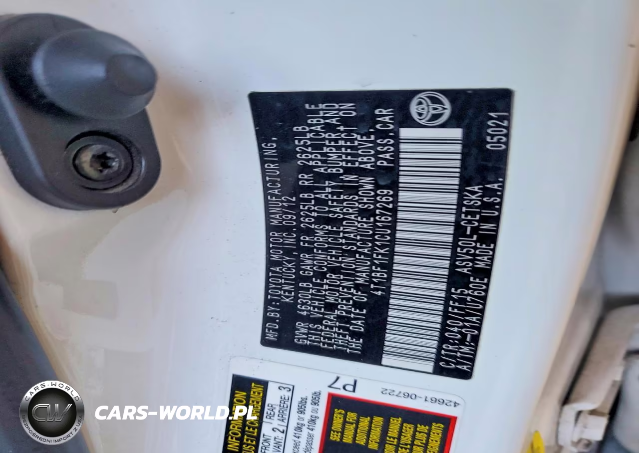 2012 Toyota Camry Se VIN:4T1BF1FK1CU167269 - 12