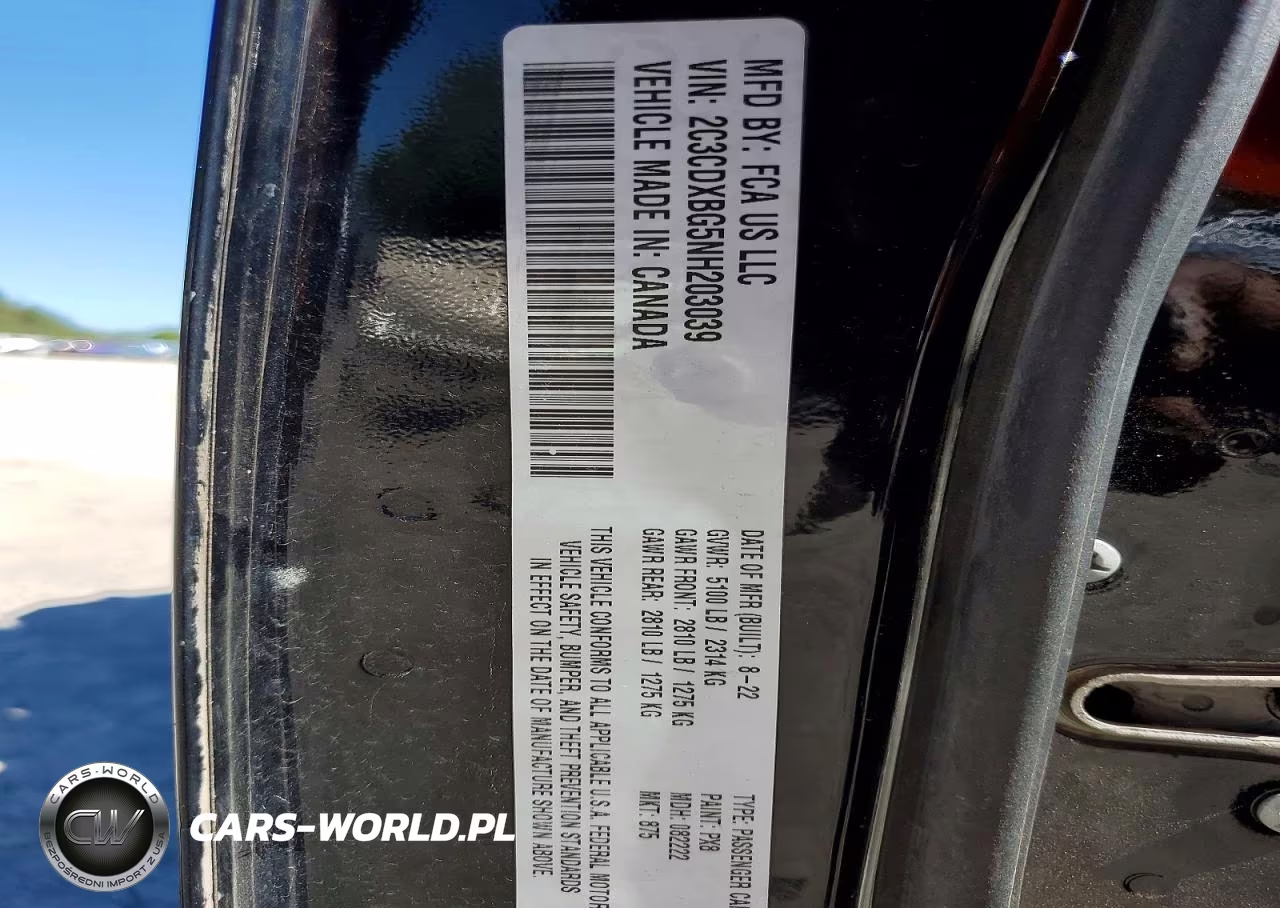2022 Dodge Charger Sxt VIN:2C3CDXBG5NH203039 - 13