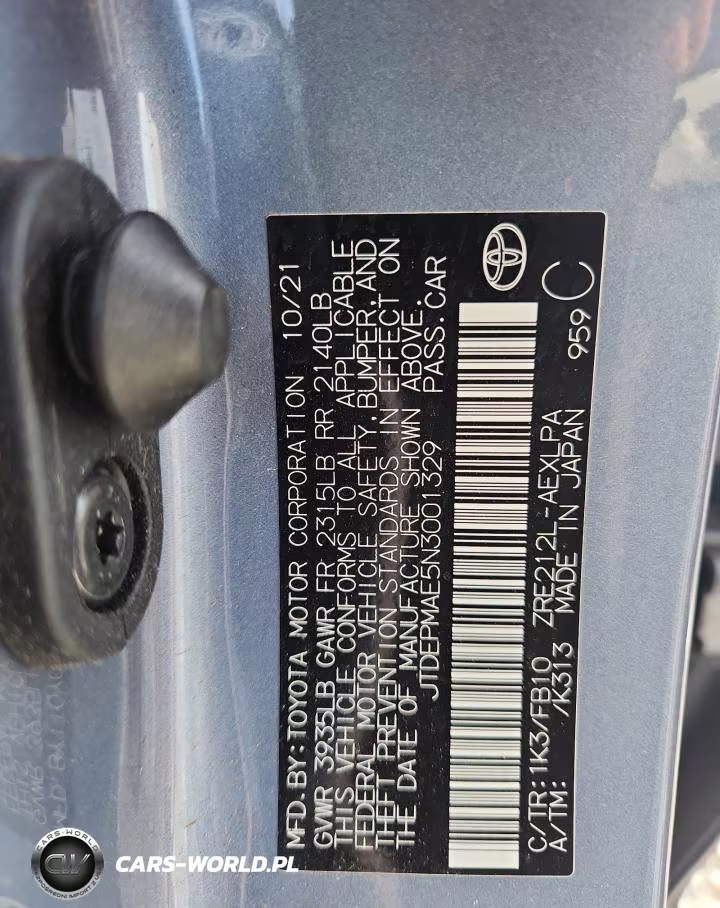 2022 Toyota Corolla Le VIN:JTDEPMAE5N3001329 - 12