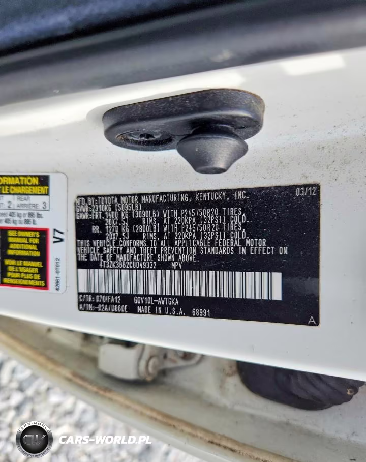 2012 Toyota Venza Le VIN:4T3ZK3BB2CU049332 - 12