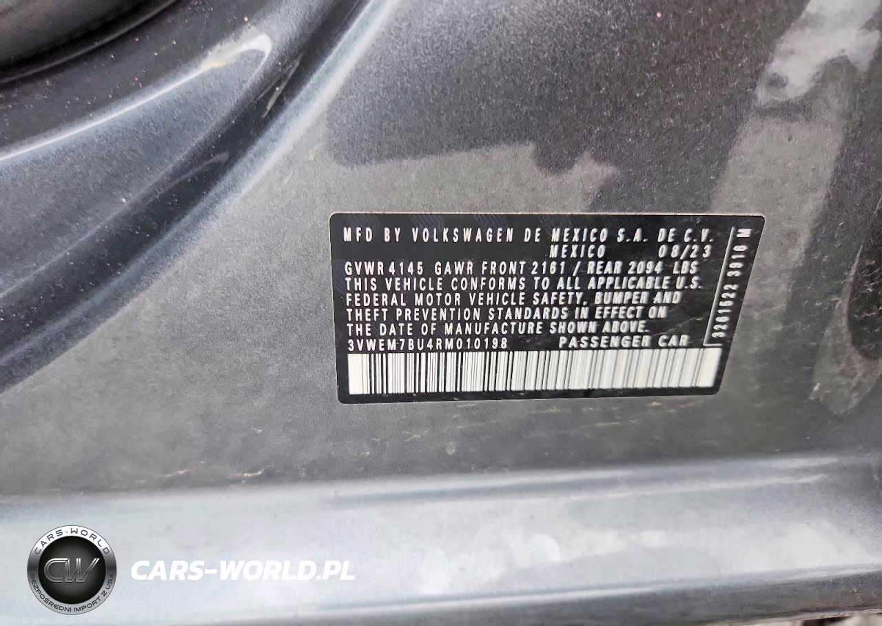 2024 Volkswagen Jetta Se VIN:3VWEM7BU4RM010198 - 12