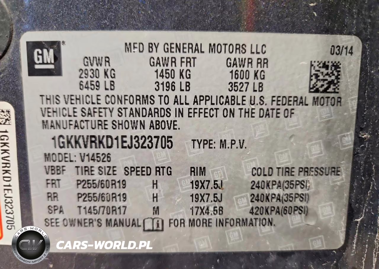 2014 GMC Acadia Slt-1 VIN:1GKKVRKD1EJ323705 - 14