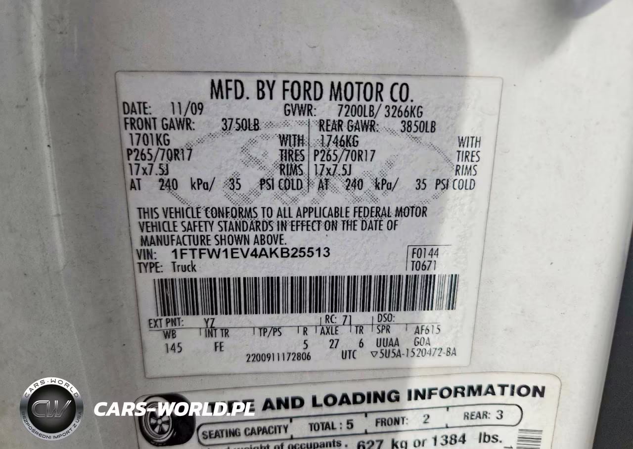 2010 Ford F150 Supercrew VIN:1FTFW1EV4AKB25513 - 12