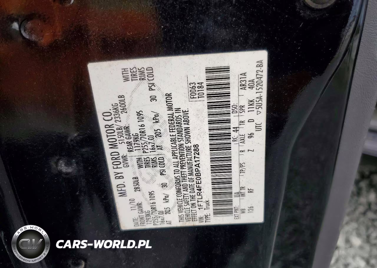 2011 Ford Ranger Super Cab VIN:1FTLR4FE0BPA17288 - 12