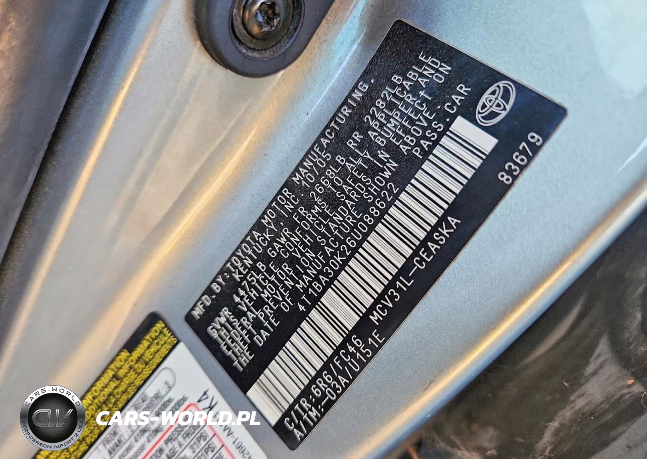 2006 Toyota Camry Se VIN:4T1BA30K26U088622 - 12