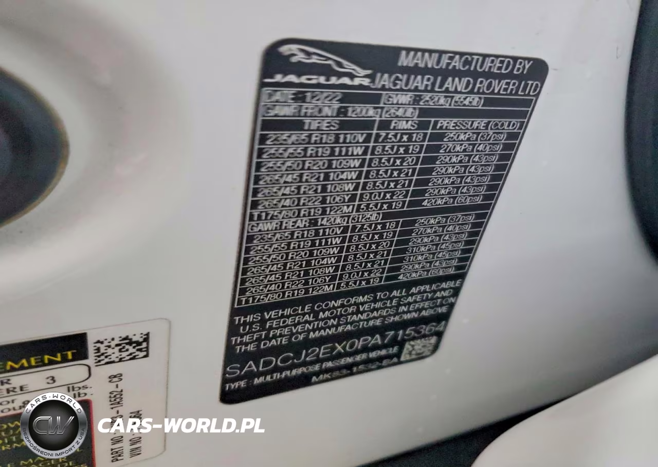 2023 Jaguar F-Pace S VIN:SADCJ2EX0PA715364 - 14