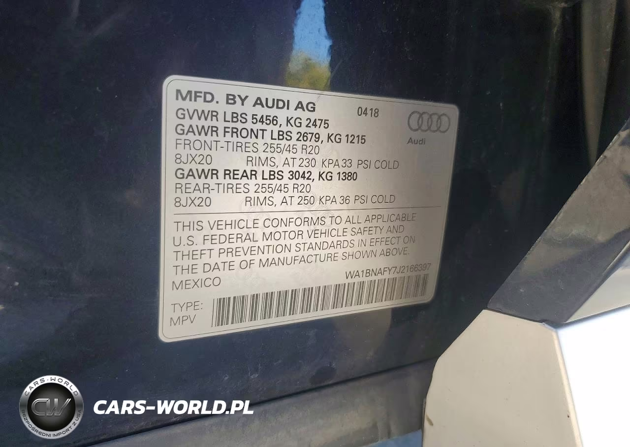 2018 Audi Q5 Premium Plus VIN:WA1BNAFY7J2166397 - 13