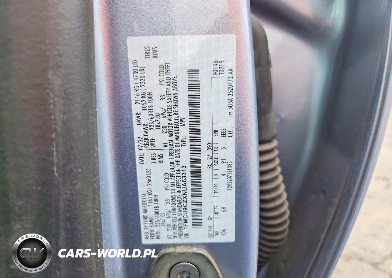 2022 Ford Escape Sel VIN:1FMCU9CZXNUA63313 - 13