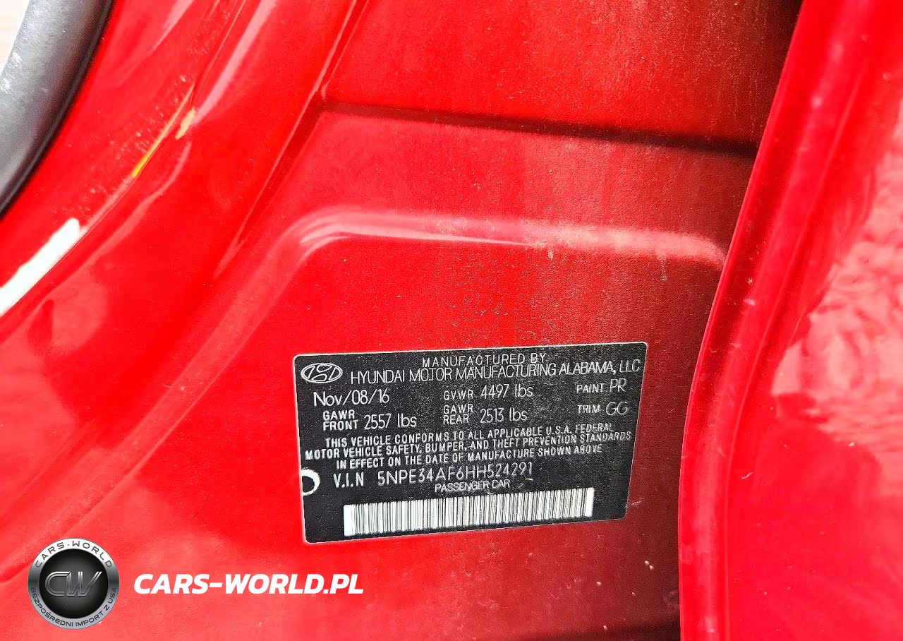2017 Hyundai Sonata Sport VIN:5NPE34AF6HH524291 - 12