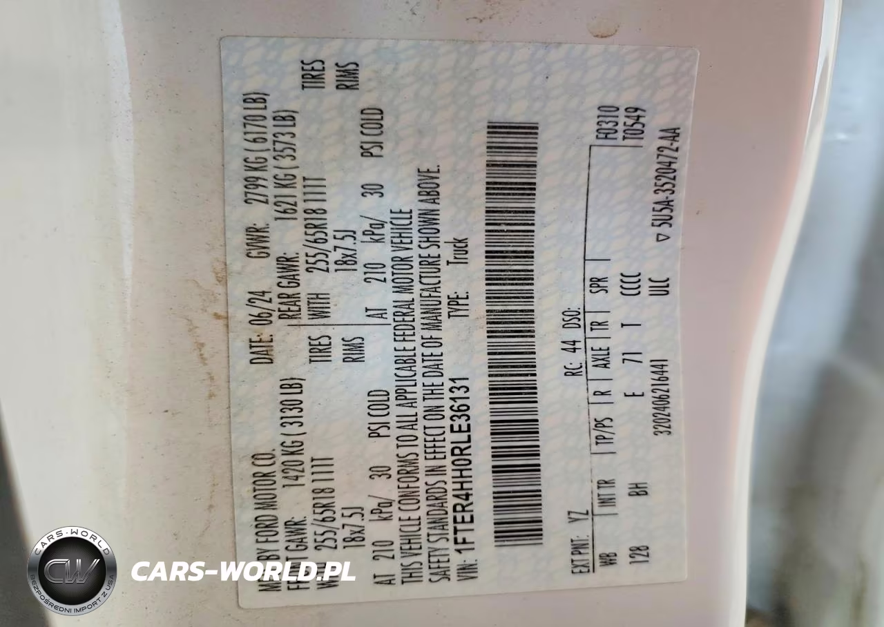 2024 Ford Ranger Xlt VIN:1FTER4HH0RLE36131 - 12