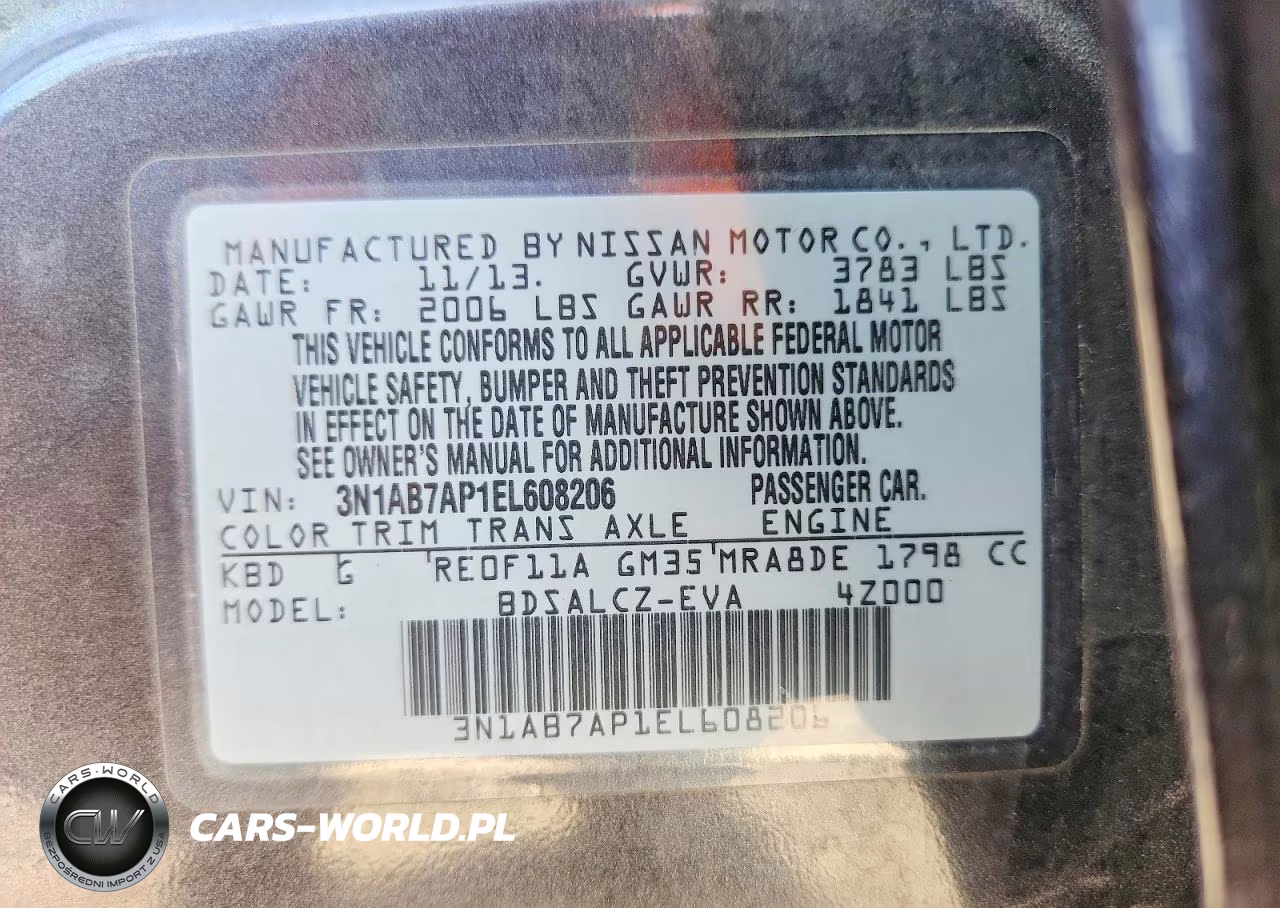 2014 Nissan Sentra S VIN:3N1AB7AP1EL608206 - 12