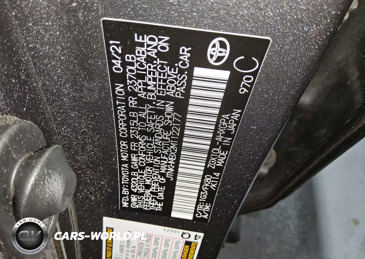 2021 Toyota C-Hr Xle VIN:JTNKHMBX2M1122177 - 12