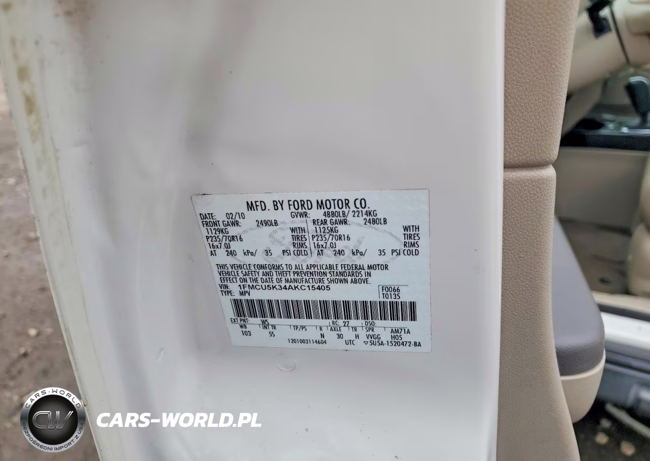 2010 Ford Escape Hybrid VIN:1FMCU5K34AKC15405 - 12