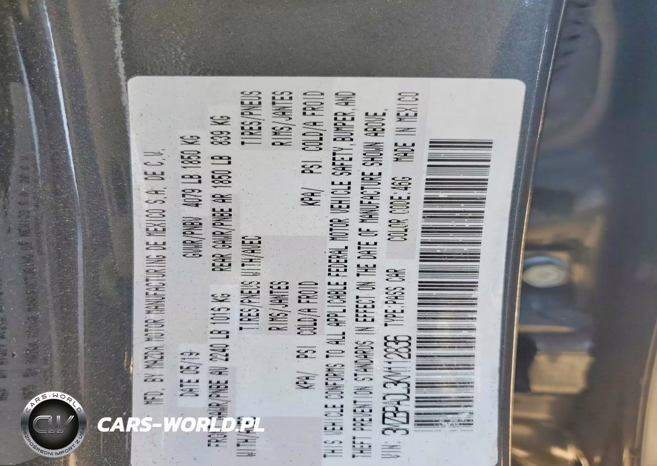 2019 Mazda 3 Preferred VIN:3MZBPADL3KM112836 - 13