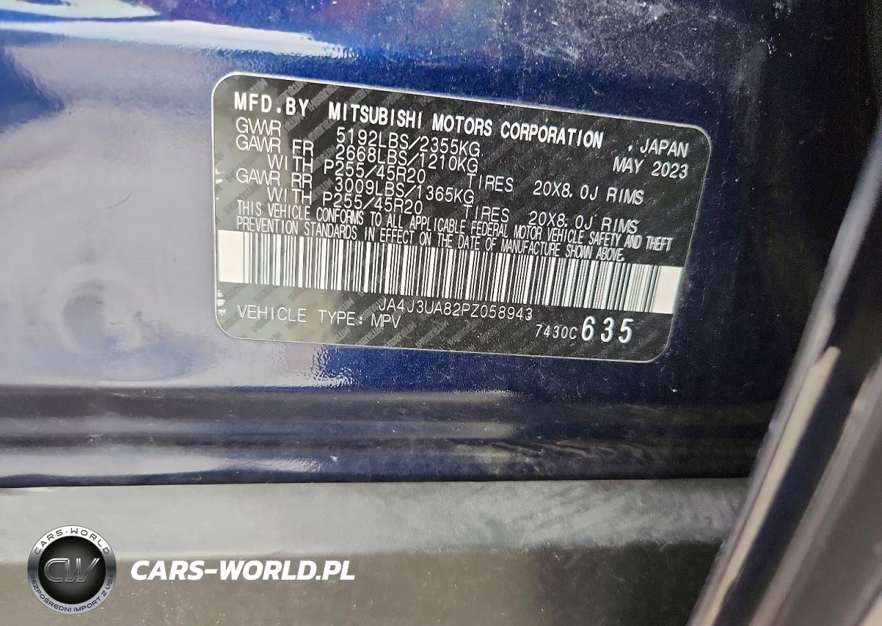 2023 Mitsubishi Outlander Se VIN:JA4J3UA82PZ058943 - 12